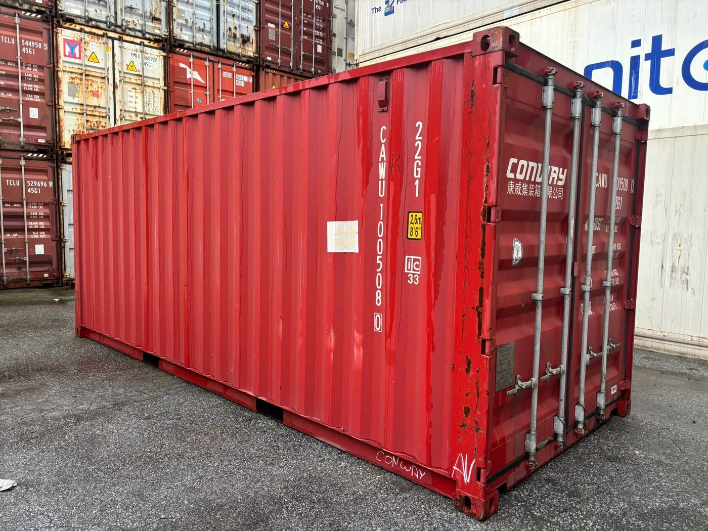 Used 20ft Standard shipping container — CAWU1005080